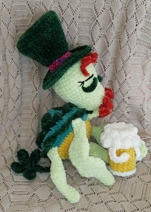 Tutoriel de crochet La tortue Leprechaun