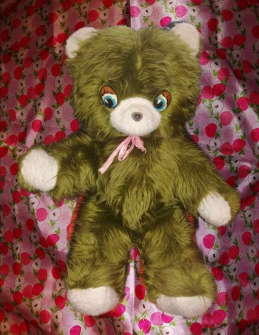 Grand ours peluche vintage années 70/80