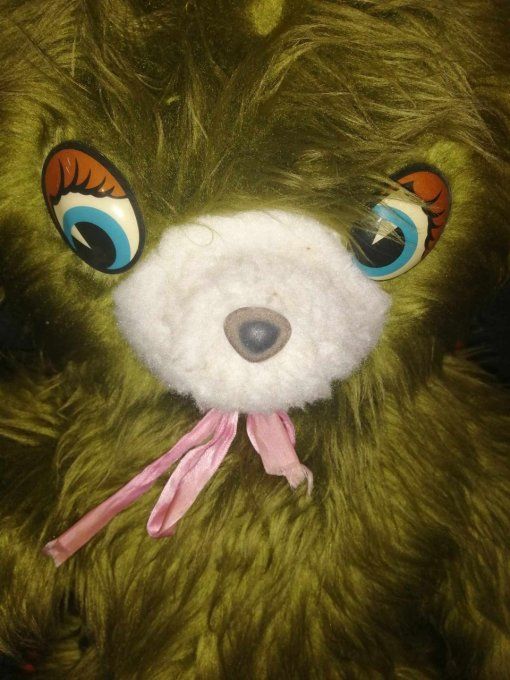 Grand ours peluche vintage années 70/80