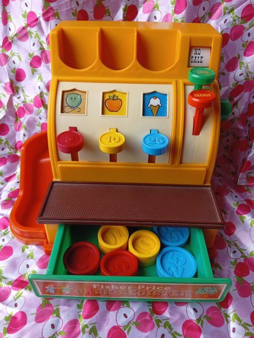 Caisse enregistreuse Fisher Price vintage 1974