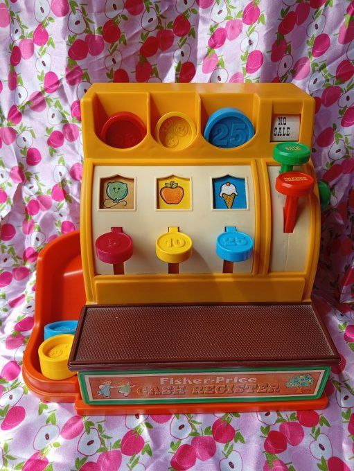 Caisse enregistreuse Fisher Price vintage 1974