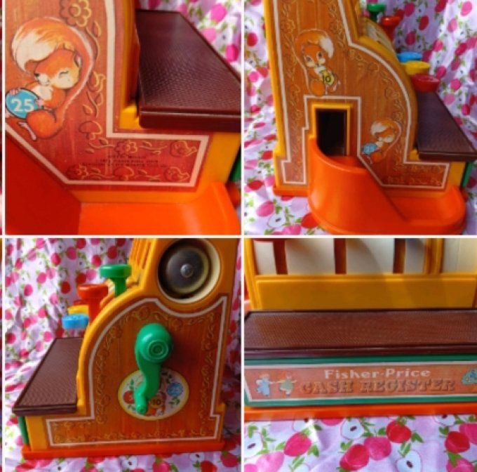 Caisse enregistreuse Fisher Price vintage 1974