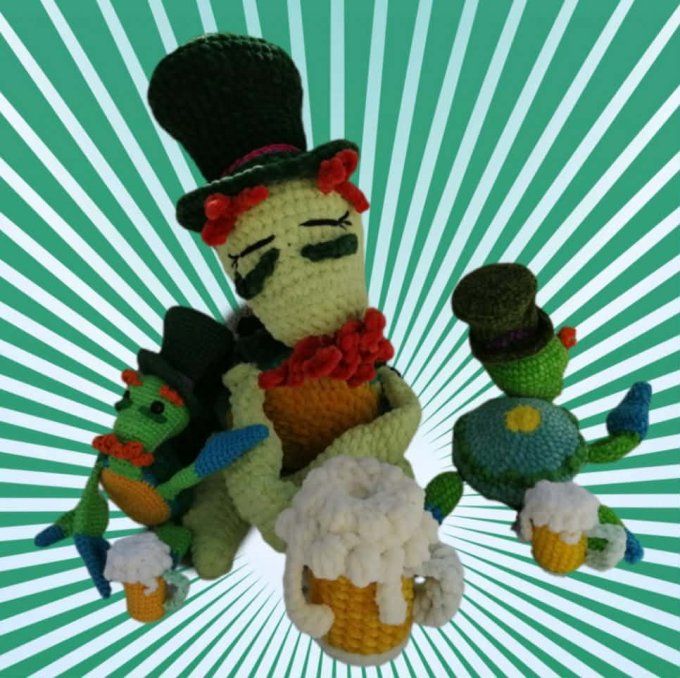 Tutoriel de crochet La tortue Leprechaun