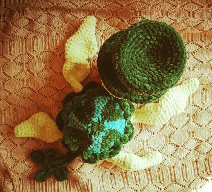 Tutoriel de crochet La tortue Leprechaun
