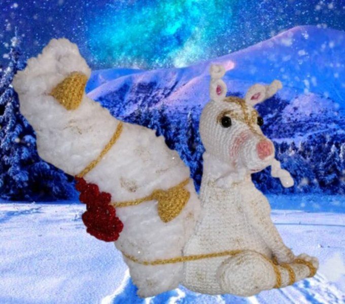 Tutoriel de crochet Api, l'écureuil des neiges 