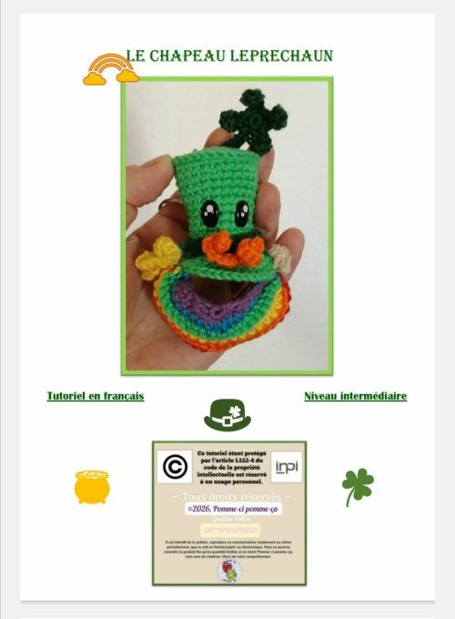 Tutoriel cadeau  le chapeau Leprechaun