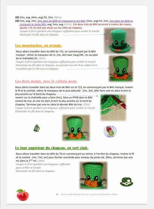  Tutoriel cadeau  le chapeau Leprechaun