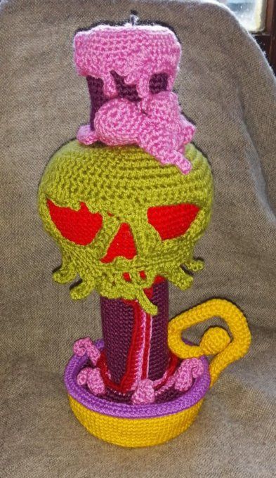 La bougie maléfique, patron de crochet