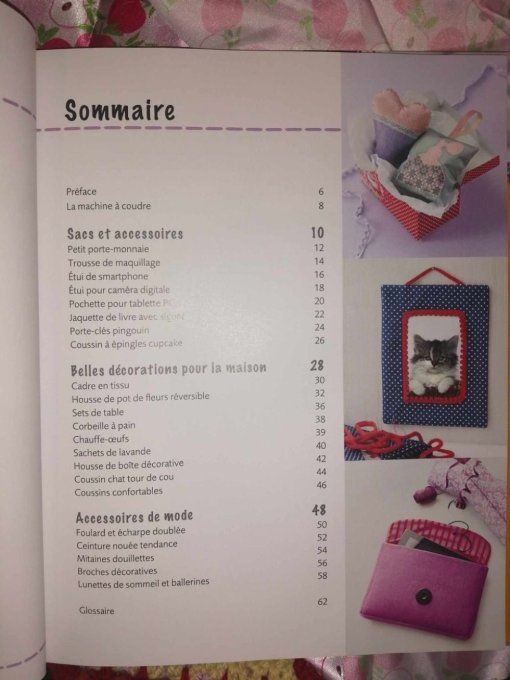 Livre atelier de coutures petits cadeaux