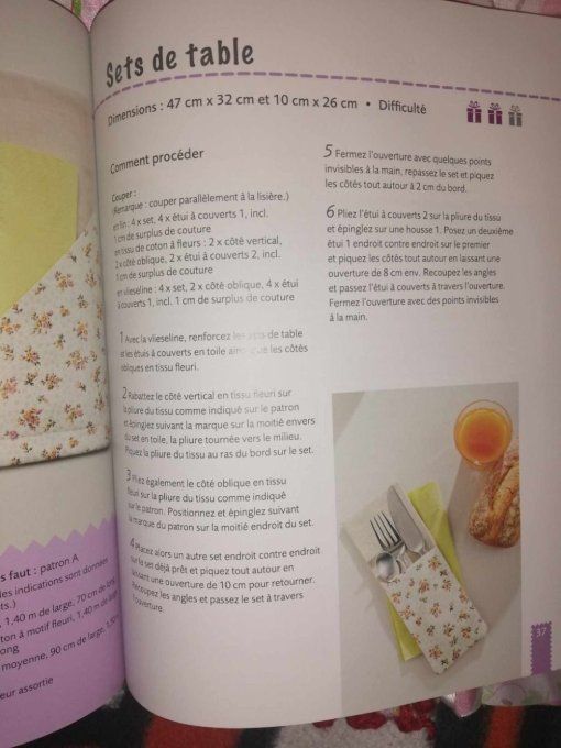 Livre atelier de coutures petits cadeaux