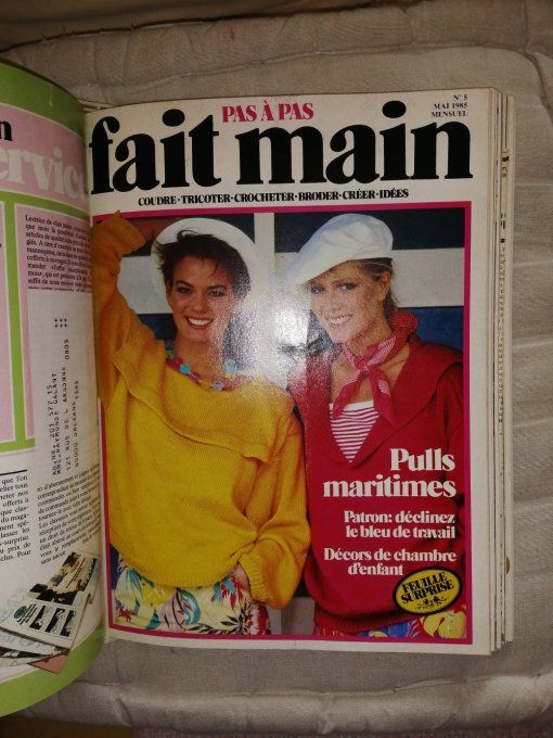 Lot de 11 magazines vintage fait-main 1984/85