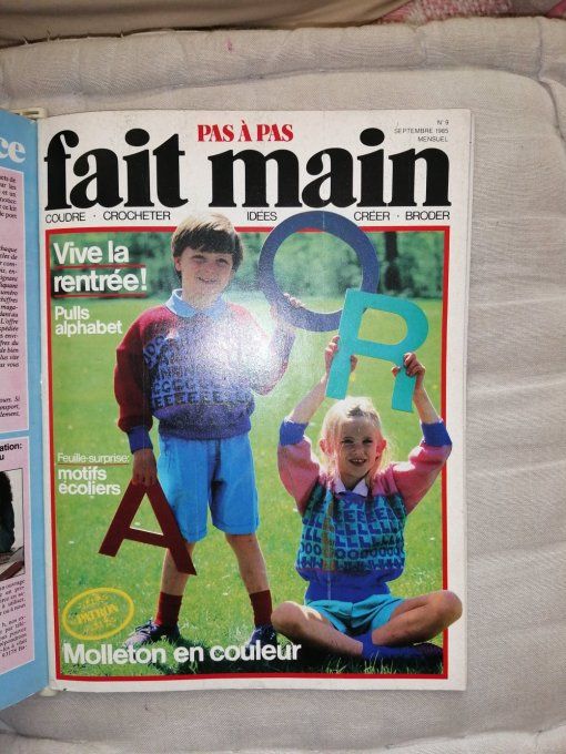 Lot de 11 magazines vintage fait-main 1984/85