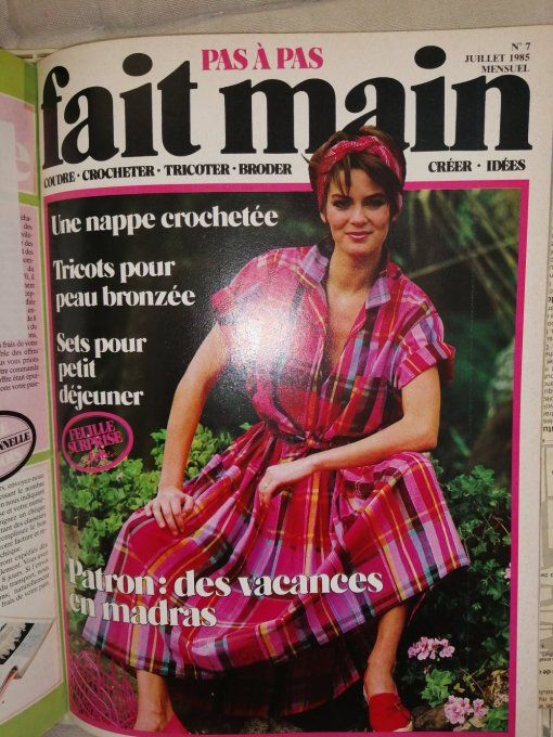Lot de 11 magazines vintage fait-main 1984/85